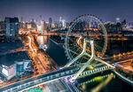 天津之眼夜景璀璨迷人