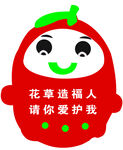 爱护花草草莓牌