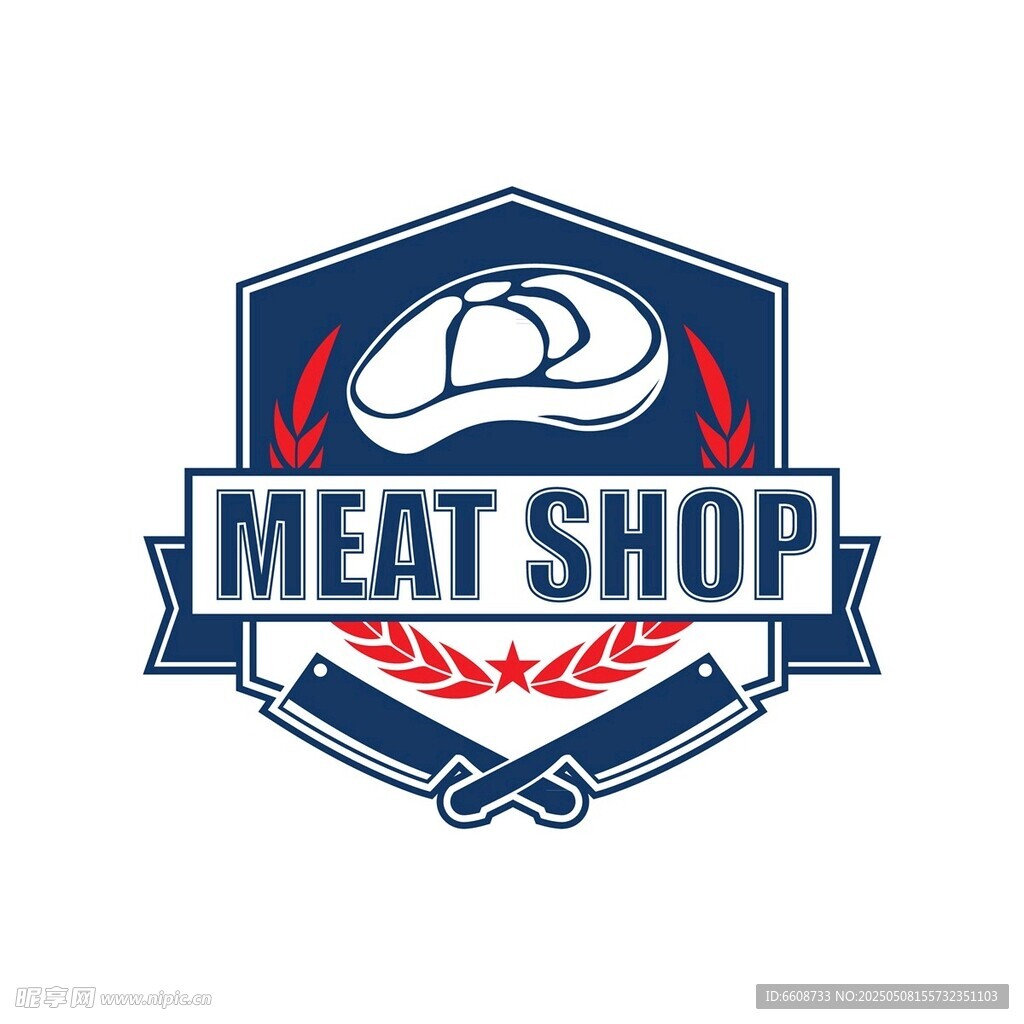 肉类商店标志设计