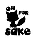 可爱黑猫图案文字设计