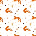 橙色猫咪图案背景纹理