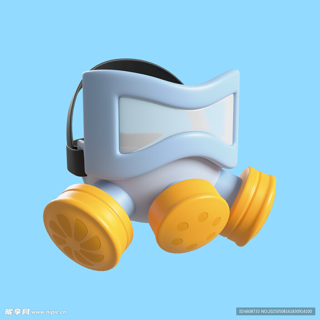 防毒面具模型展示