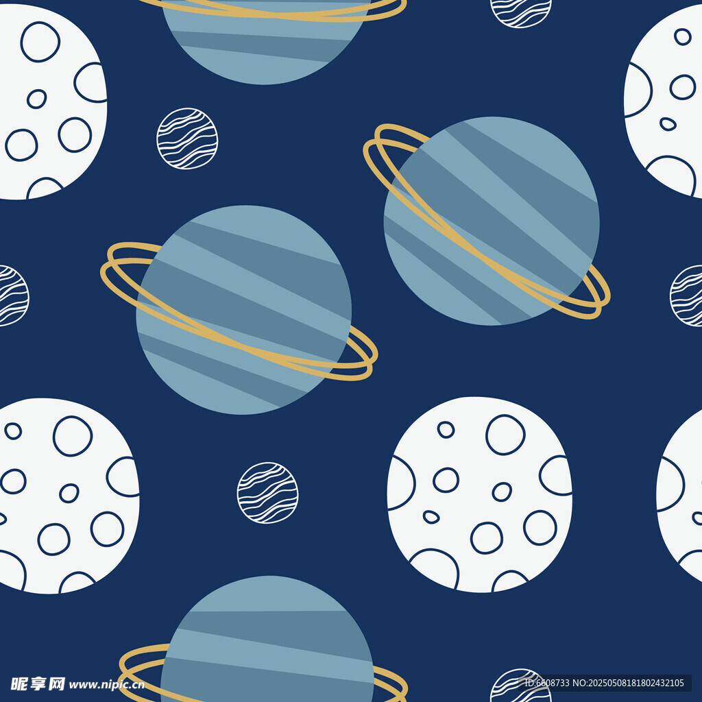 宇宙星球图案背景设计