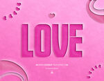 粉色浪漫LOVE背景图