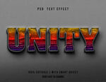多彩立体字UNITY展示