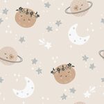 可爱星球月亮星星卡通图案
