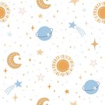 梦幻宇宙元素无缝图案