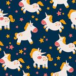 独角兽星星图案背景图