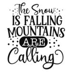 雪花飘落群山在召唤