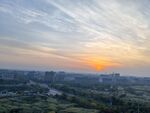 城市日出美景
