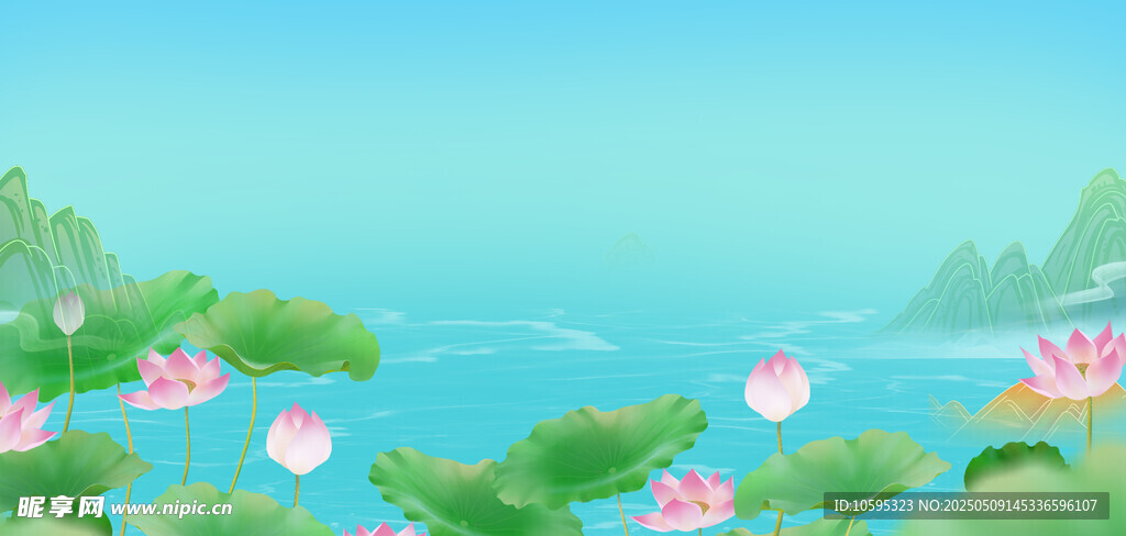 夏日荷塘美景