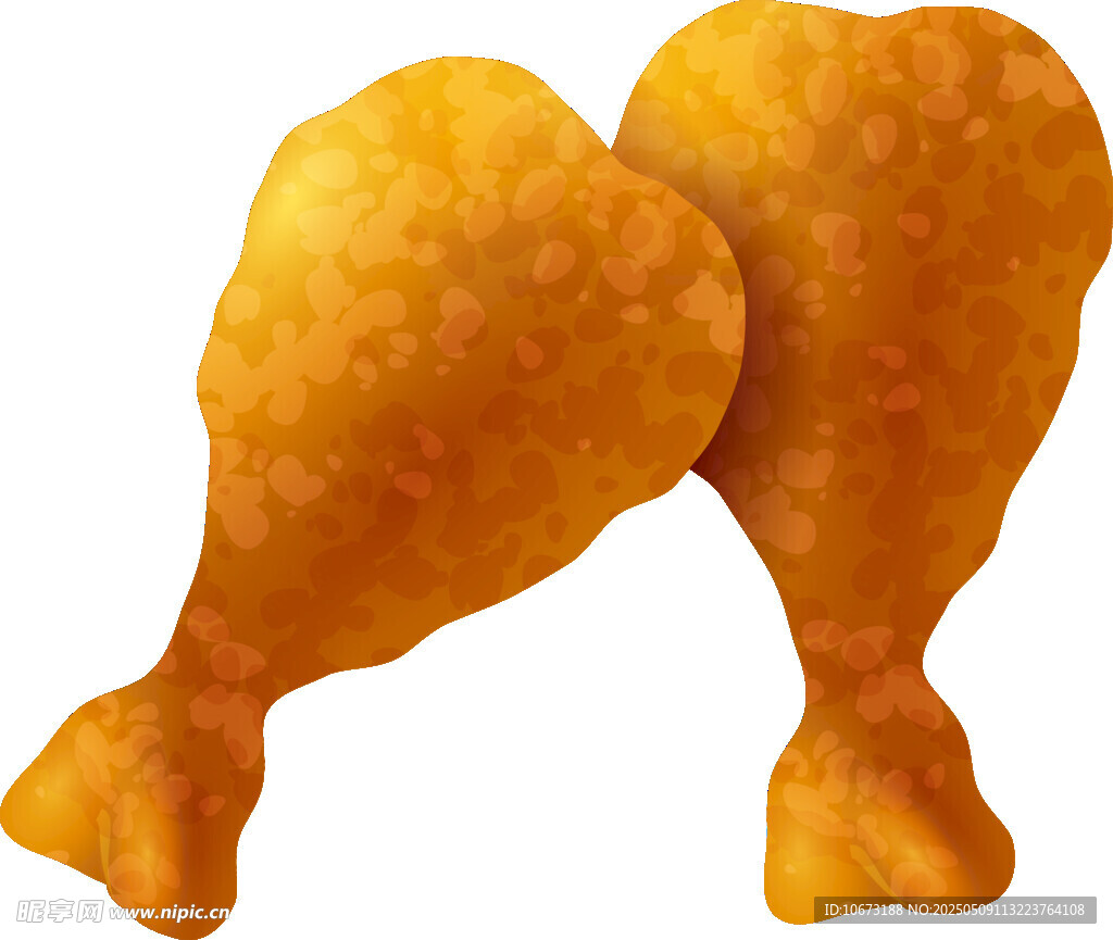 金黄美味炸鸡腿