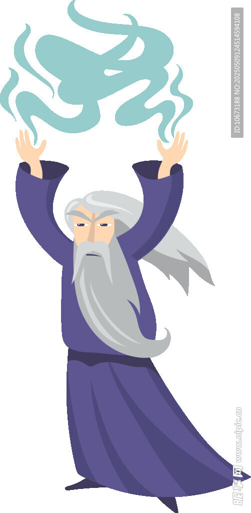 魔法师施展神秘魔法