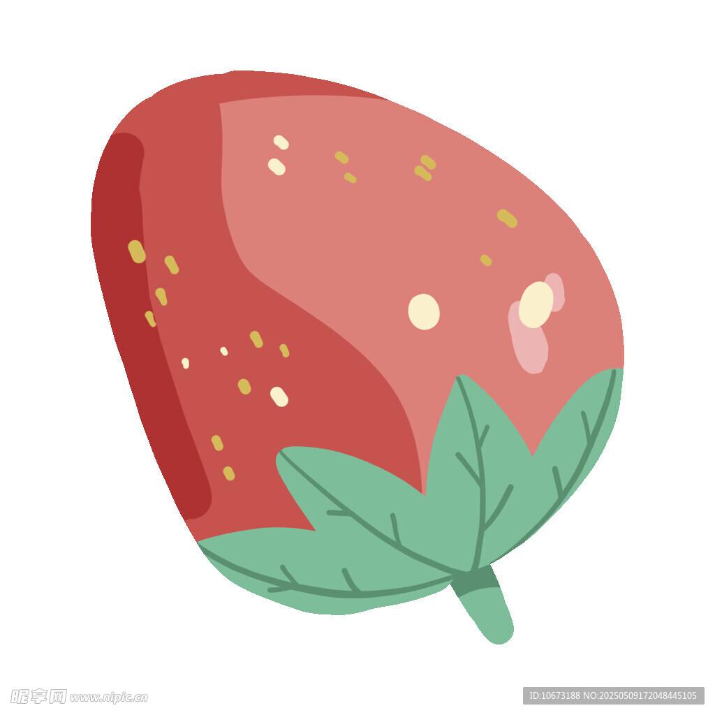 卡通草莓插画