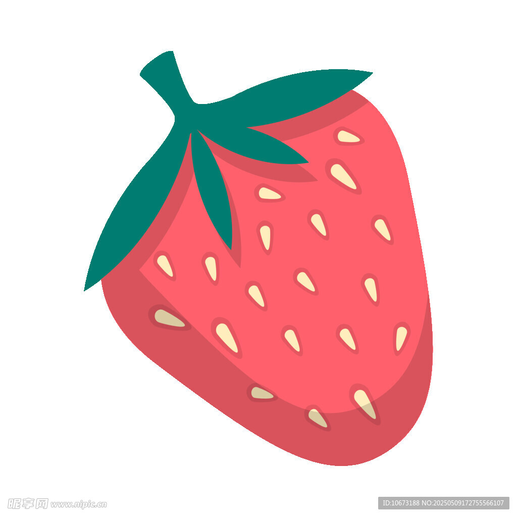 可爱卡通草莓插画