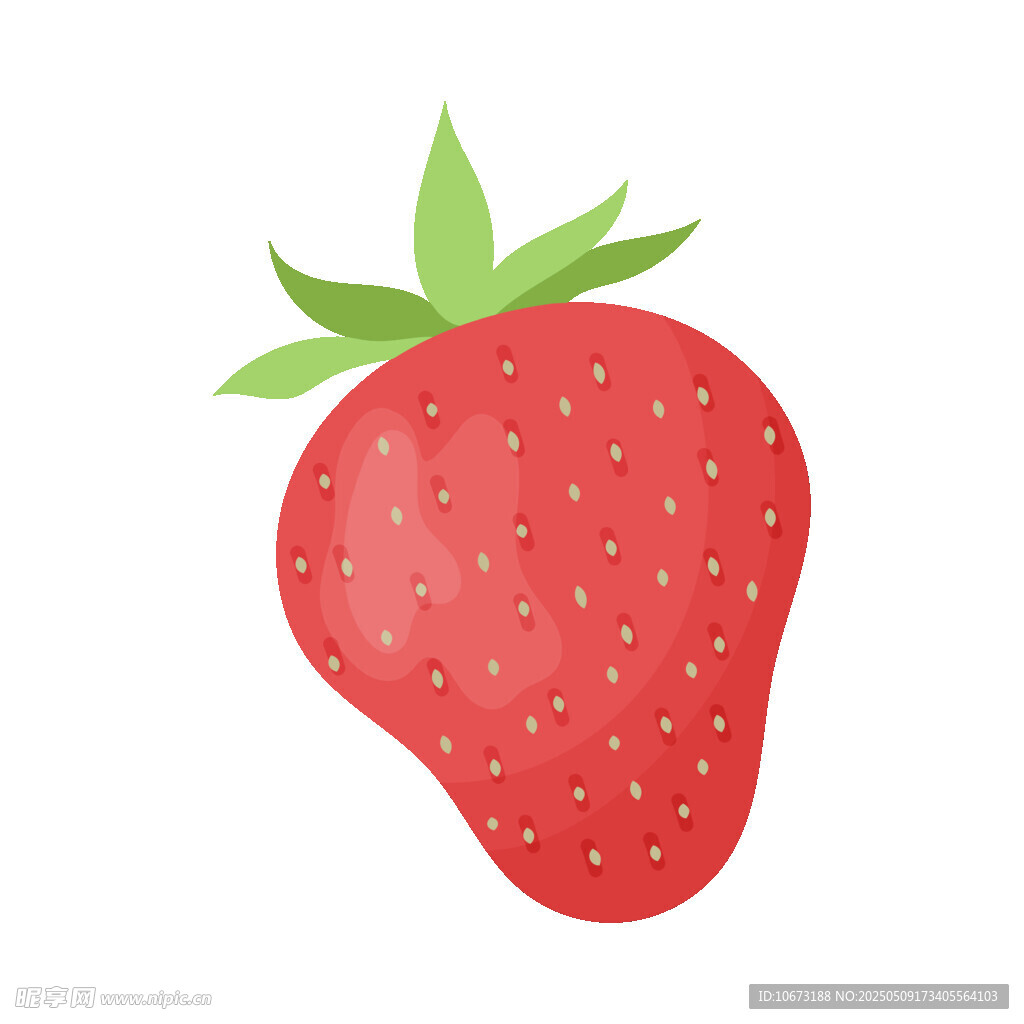 可爱卡通草莓插画