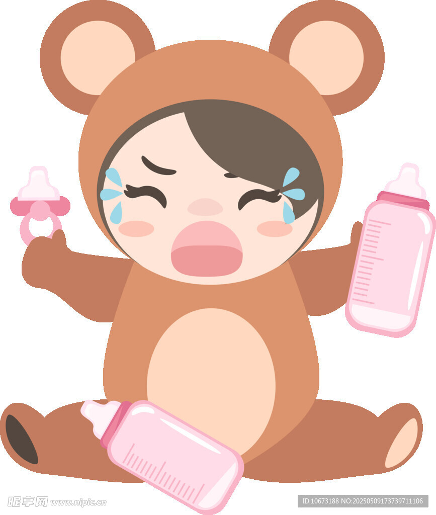 哭泣的小熊宝宝