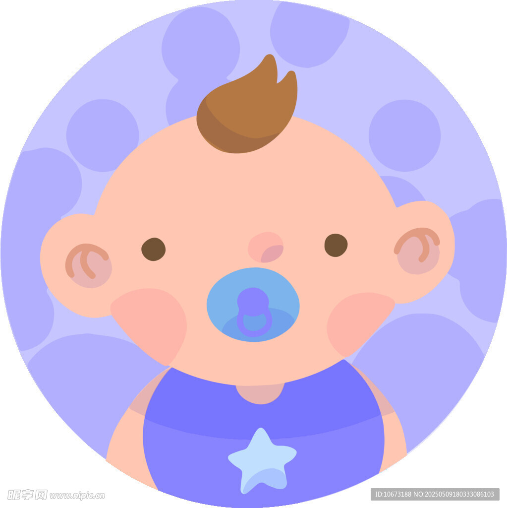 可爱婴儿插画