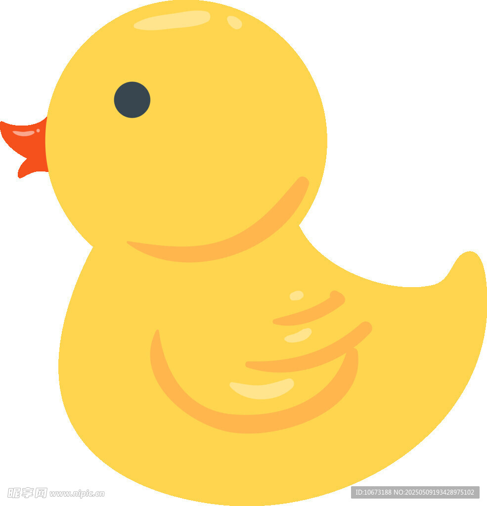 可爱小黄鸭插画