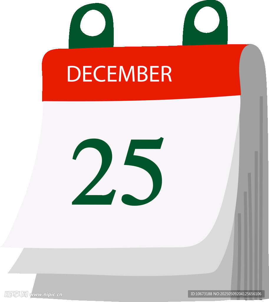 12月25日日历图标