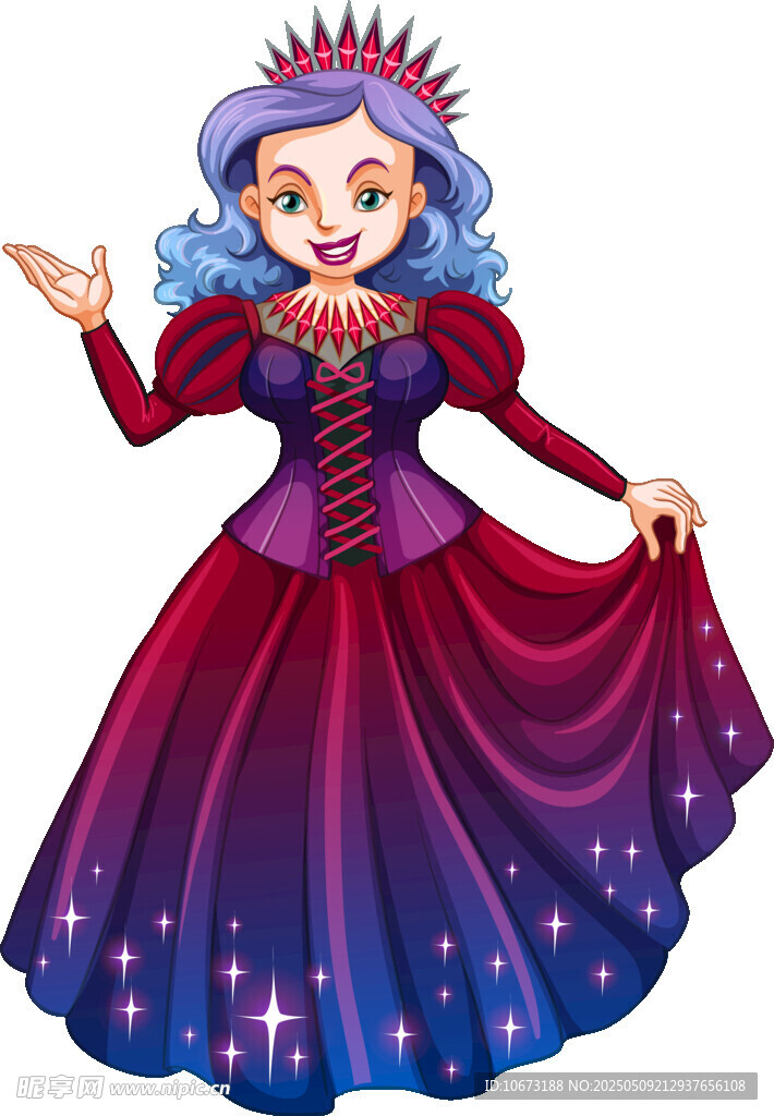 梦幻紫裙的魔法公主