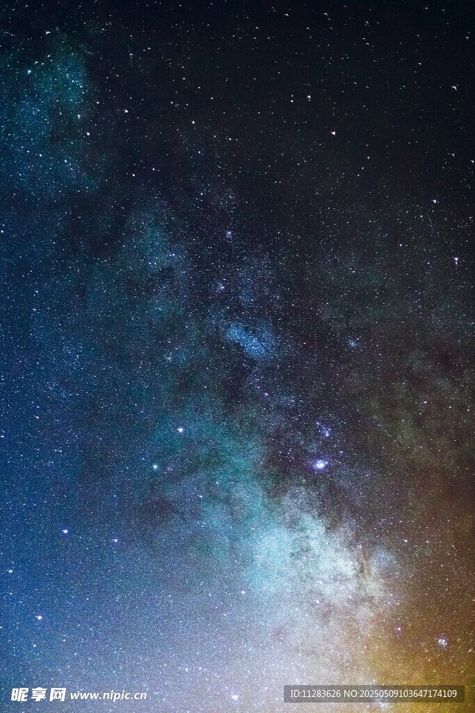 璀璨星空银河壮丽景象
