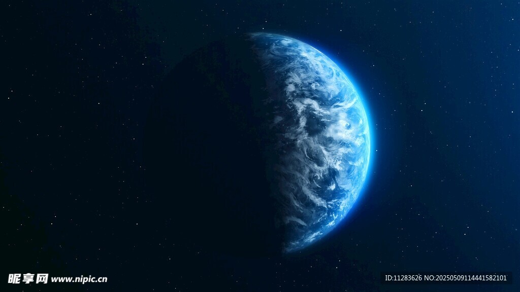 蓝色星球的宇宙视角