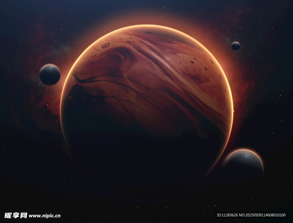 神秘壮丽的宇宙行星景观