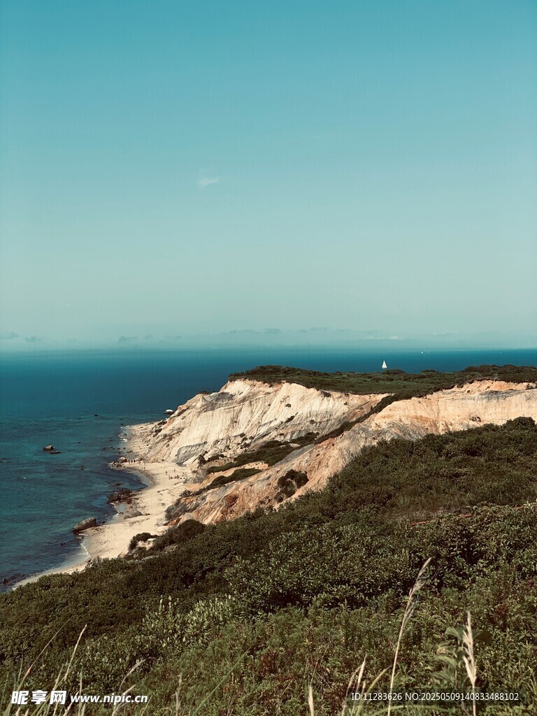 海岸风光 沙丘与碧海