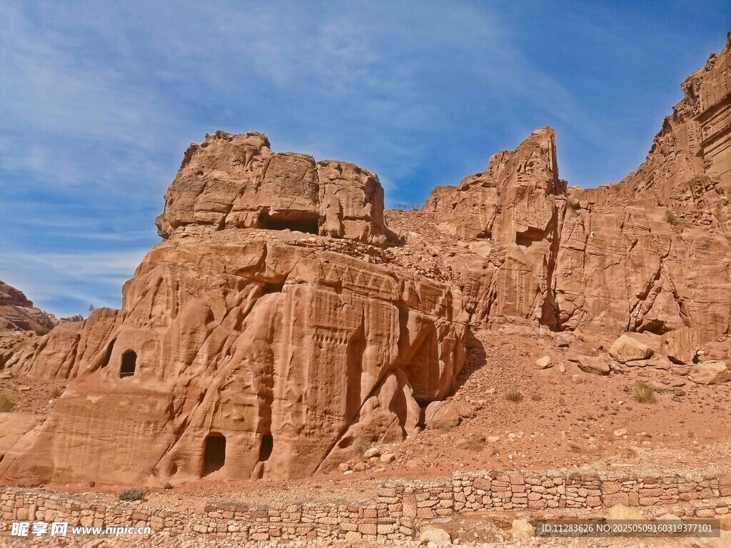 壮丽沙漠红岩景观