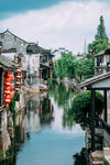 江南水乡古巷小河美景