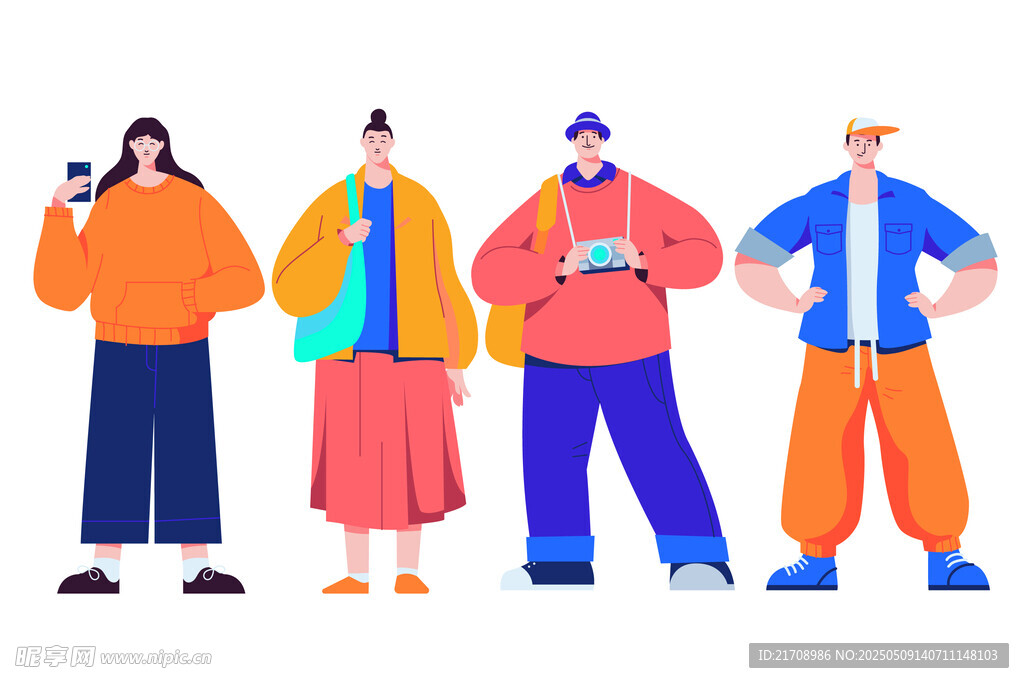 人物插画样机