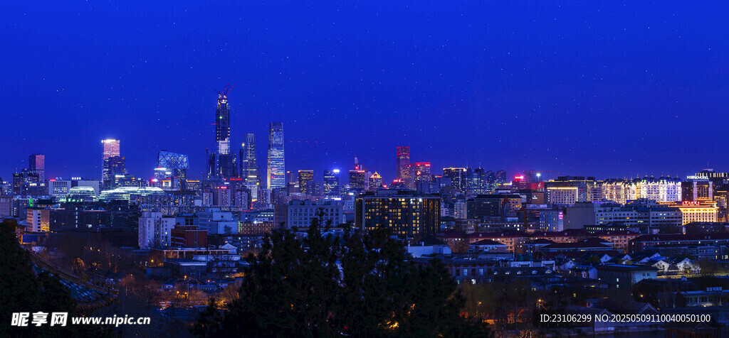 城市夜景璀璨灯火辉煌