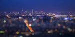城市璀璨夜景俯瞰图