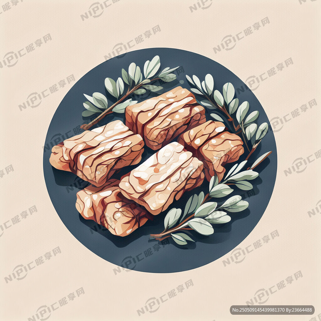扁平插画风乌梅干