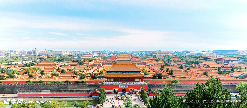 俯瞰故宫壮丽古建筑景观