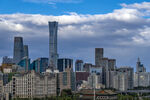 北京城市天际线壮丽景观