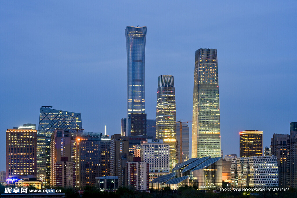 北京繁华都市夜景