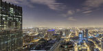 城市璀璨夜景俯瞰图