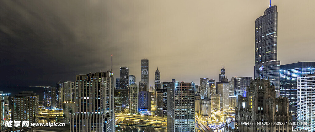 城市璀璨夜景