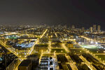 城市璀璨夜景俯瞰图