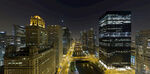 城市璀璨夜景俯瞰图