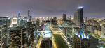 城市璀璨夜景俯瞰图