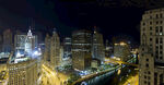 城市璀璨夜景俯瞰图