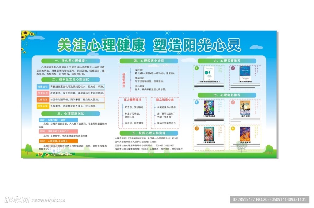 心理健康知识宣传栏