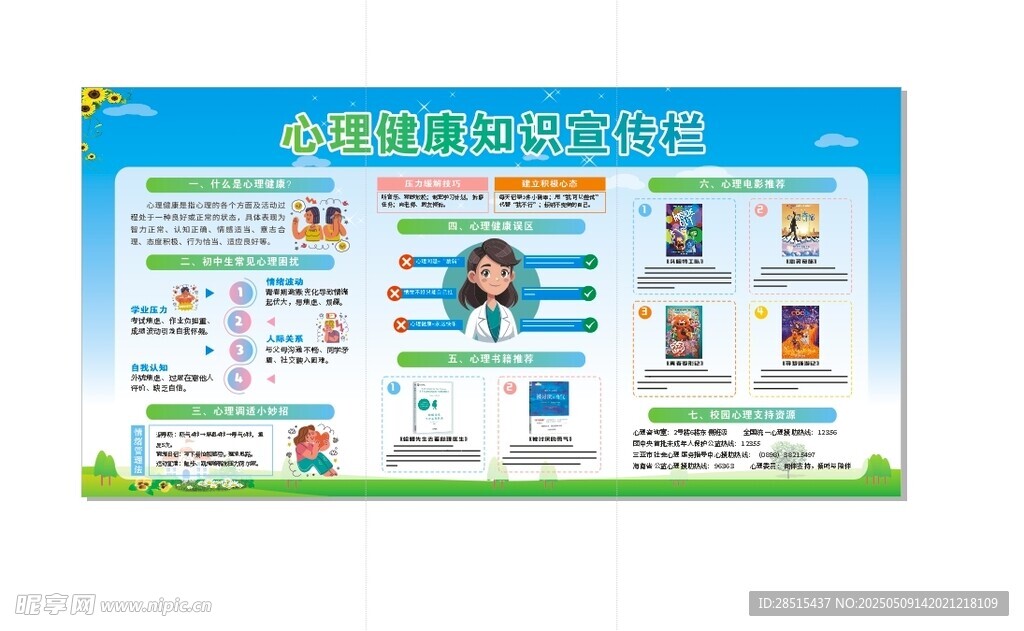 心理健康知识宣传栏