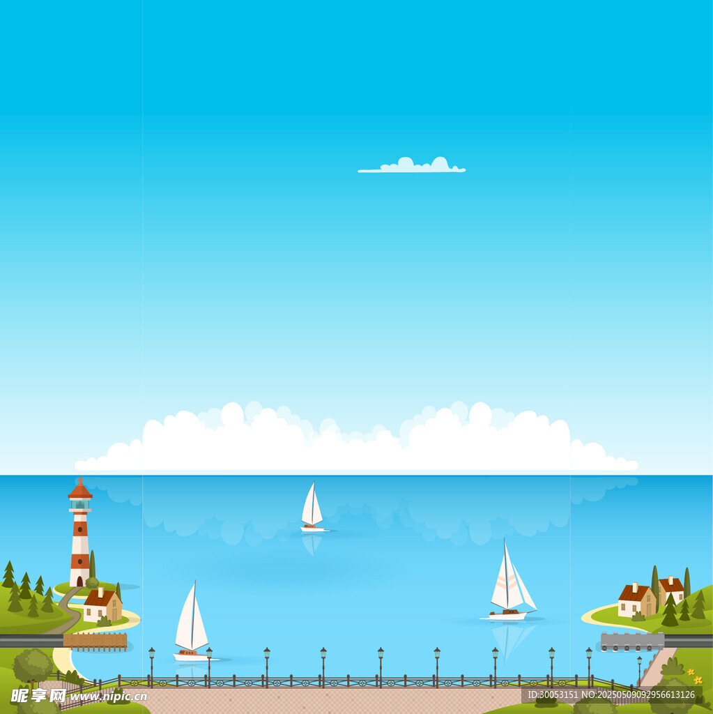 海滨风光图