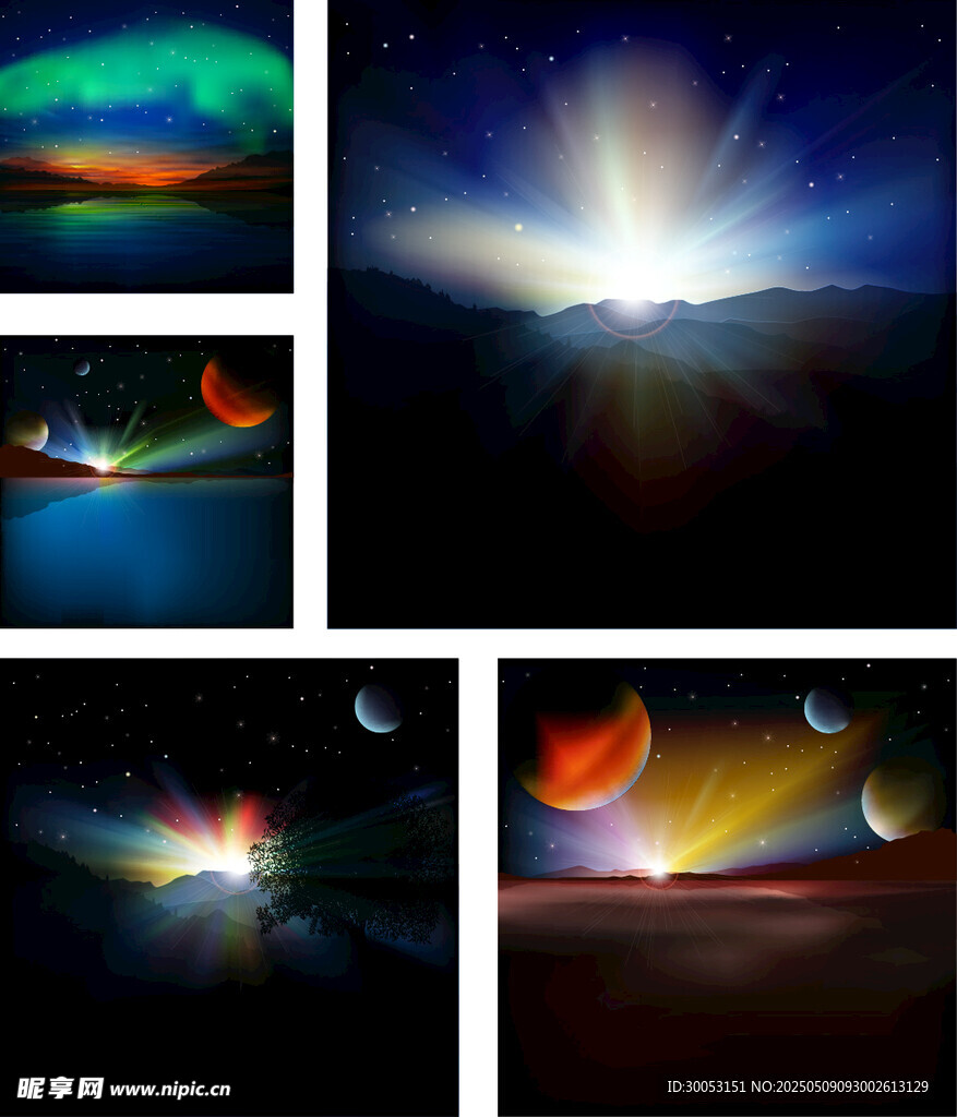 梦幻星空宇宙风景