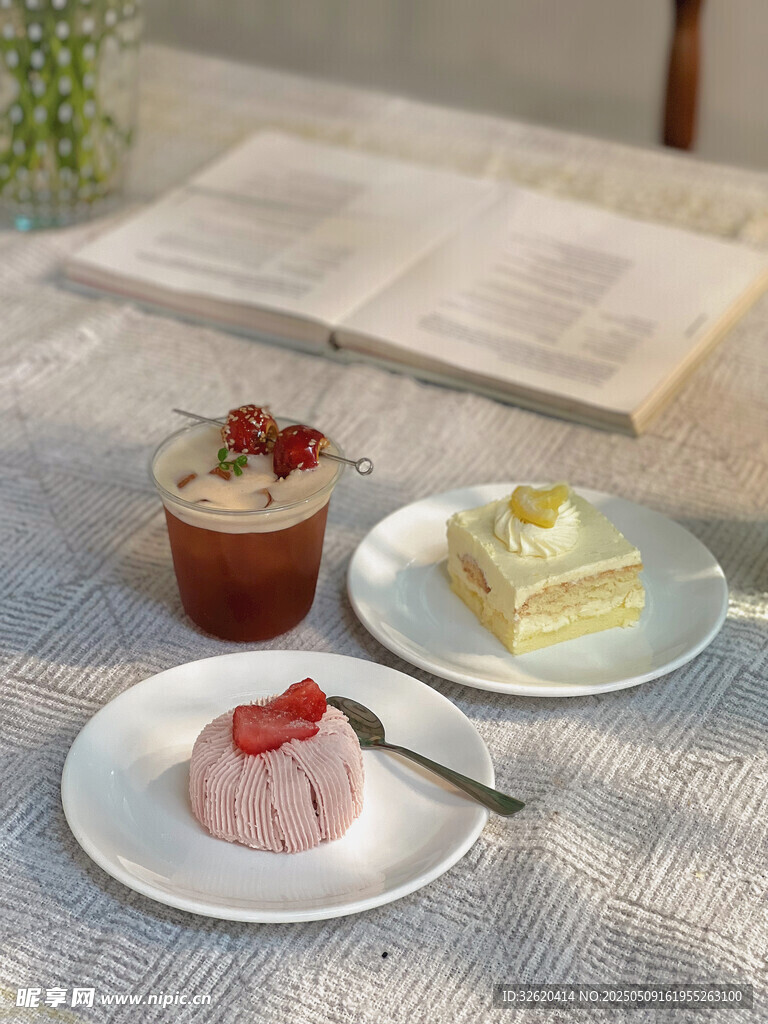 糕点 甜点 水果茶