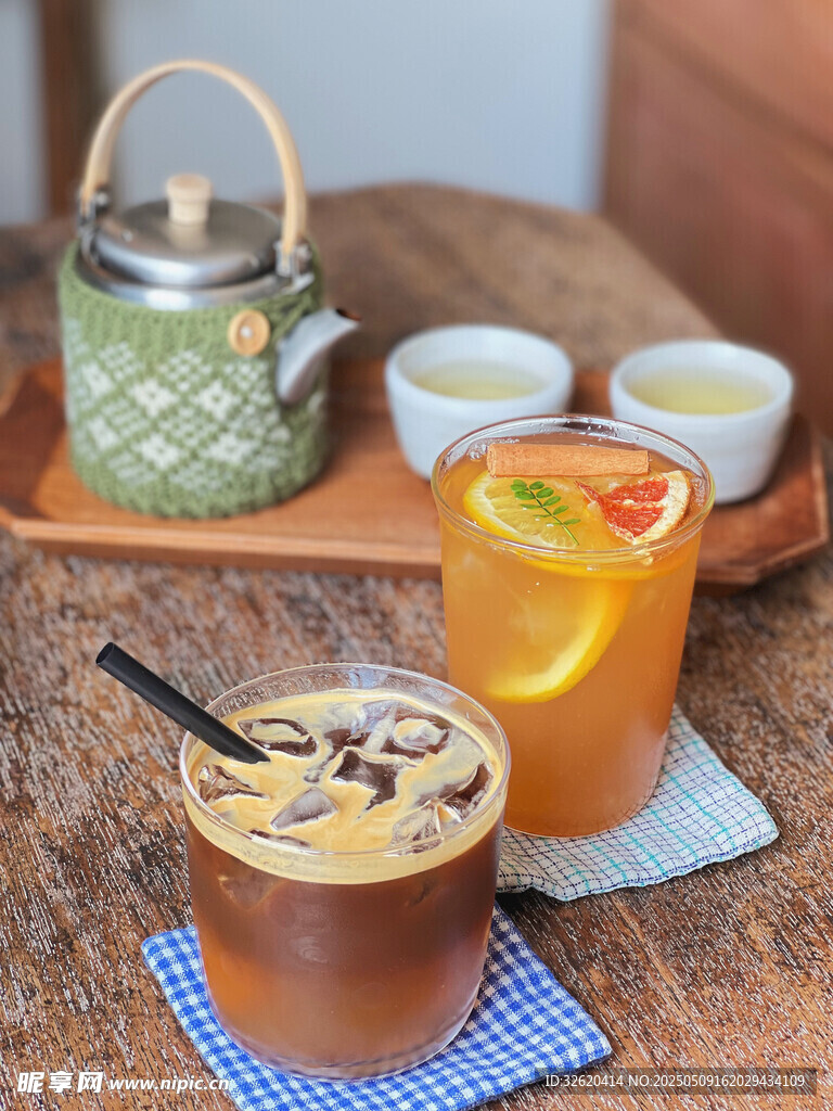 咖啡 水果茶